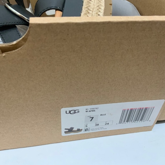 UGG Black Platform Sandals - Picture 5 of 6